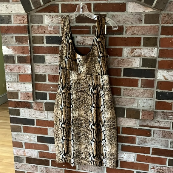 CONNECTED APPAREL Leopard Animal Print Sleeveless Dress NWOT - Picture 10 of 12